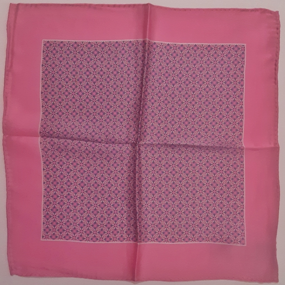 Silk spocket square mini links motif  4 for $15 - Picture 3 of 5
